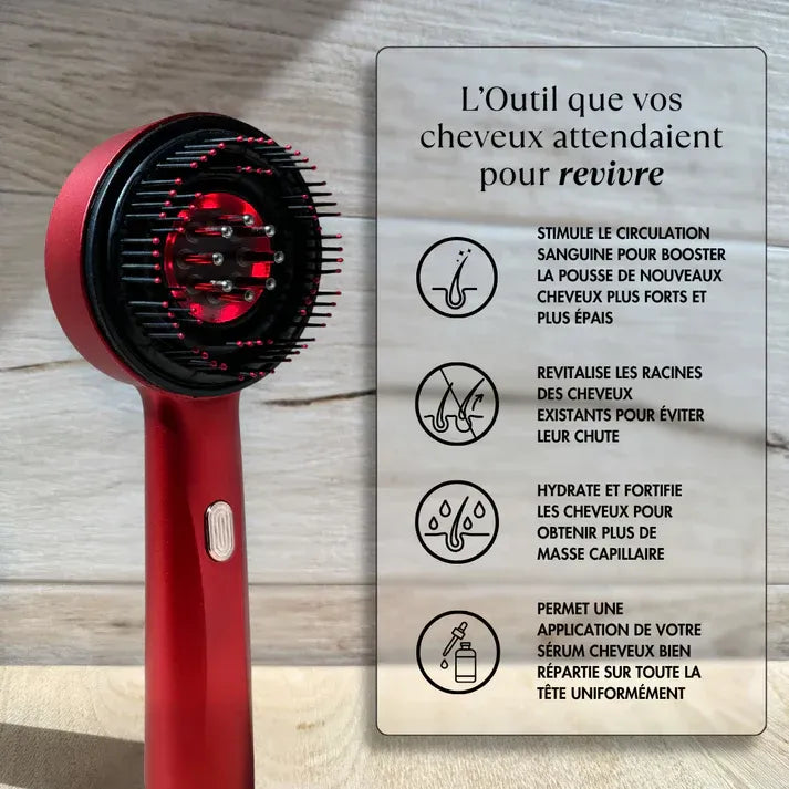 Brosse Massante à Luminothérapie