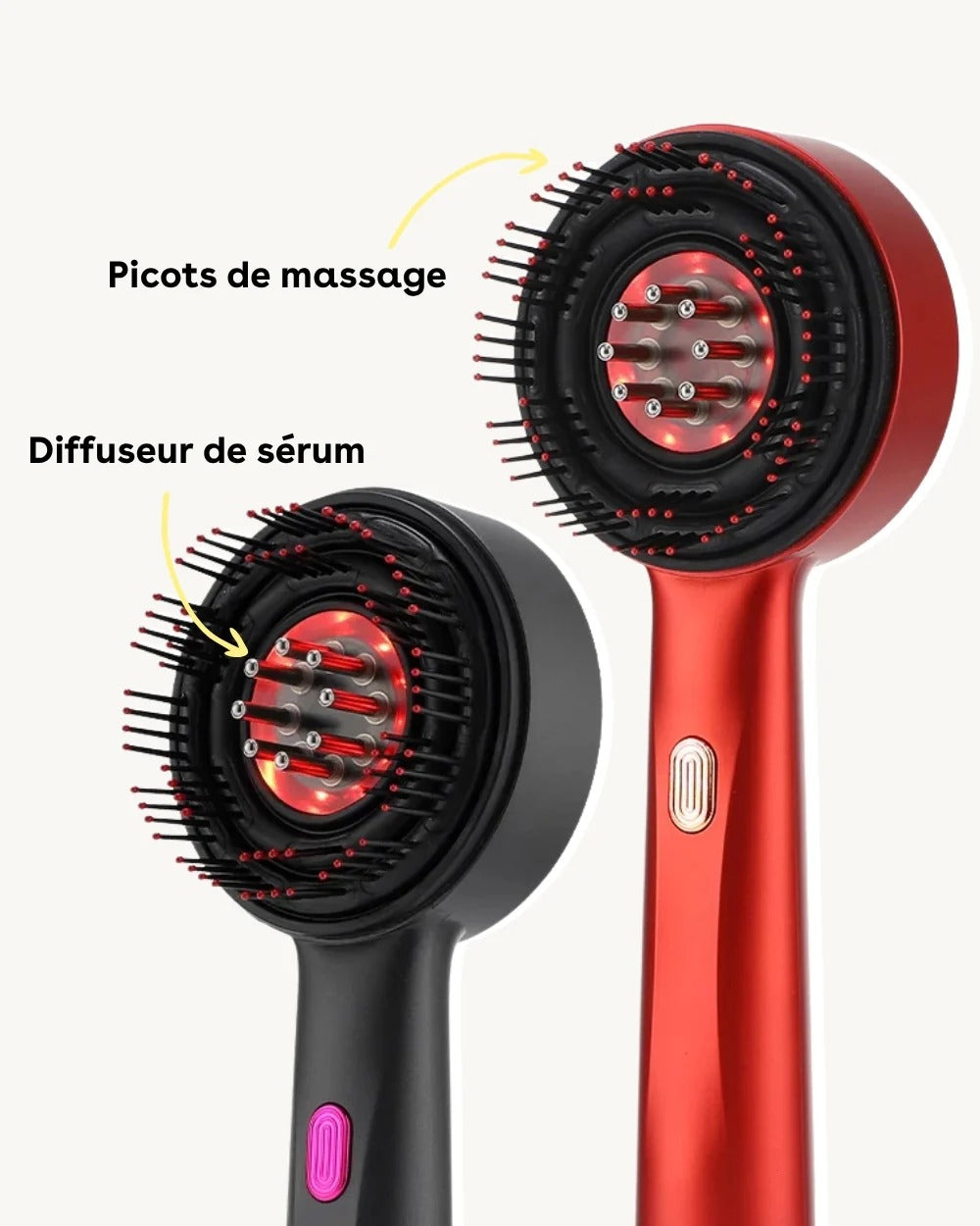 Brosse Massante à Luminothérapie